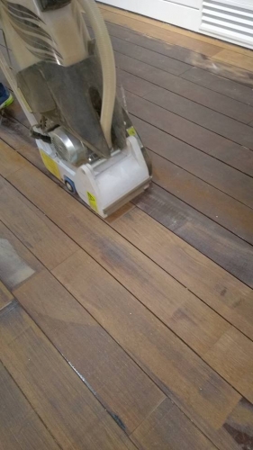 台東美術館-Bona 木地板無塵打磨施工