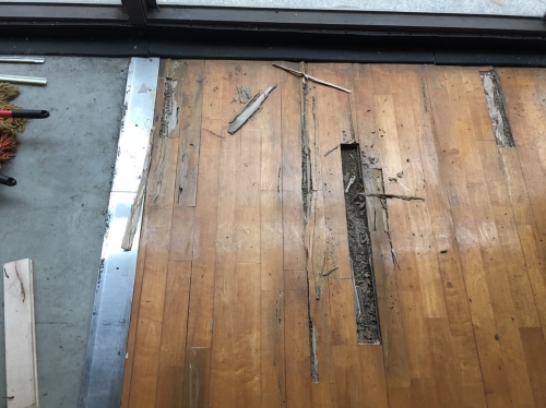 新店高級中學 - 運動木地板修復保養