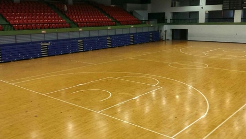 己完工-台北體育局四樓運動木地板-深層清潔保養